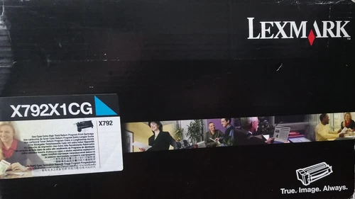 Lexmark X792X1CG, Original Cyan - Laser Toner Cartridge, X792, Genuine * OVP