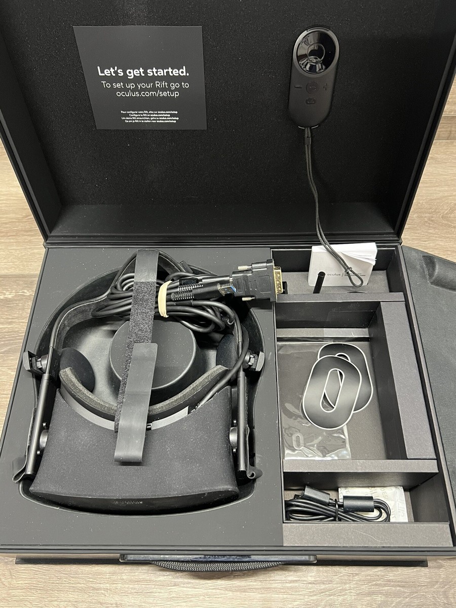 Oculus Rift CV1 VR Virtual Reality Headset System - Black No