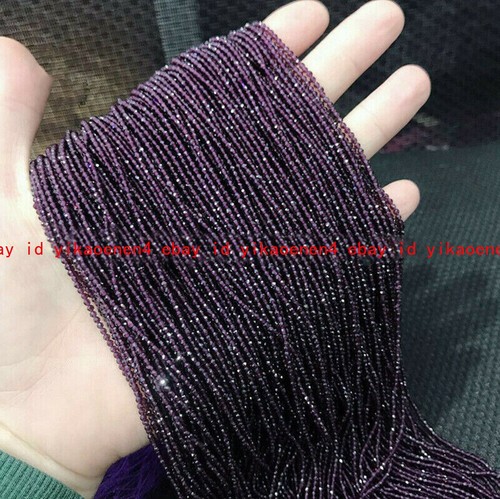 Fashion 2/3mm Purple Spinel Round Gemstone Loose Beads 15" Strands AAA - Picture 3 of 6