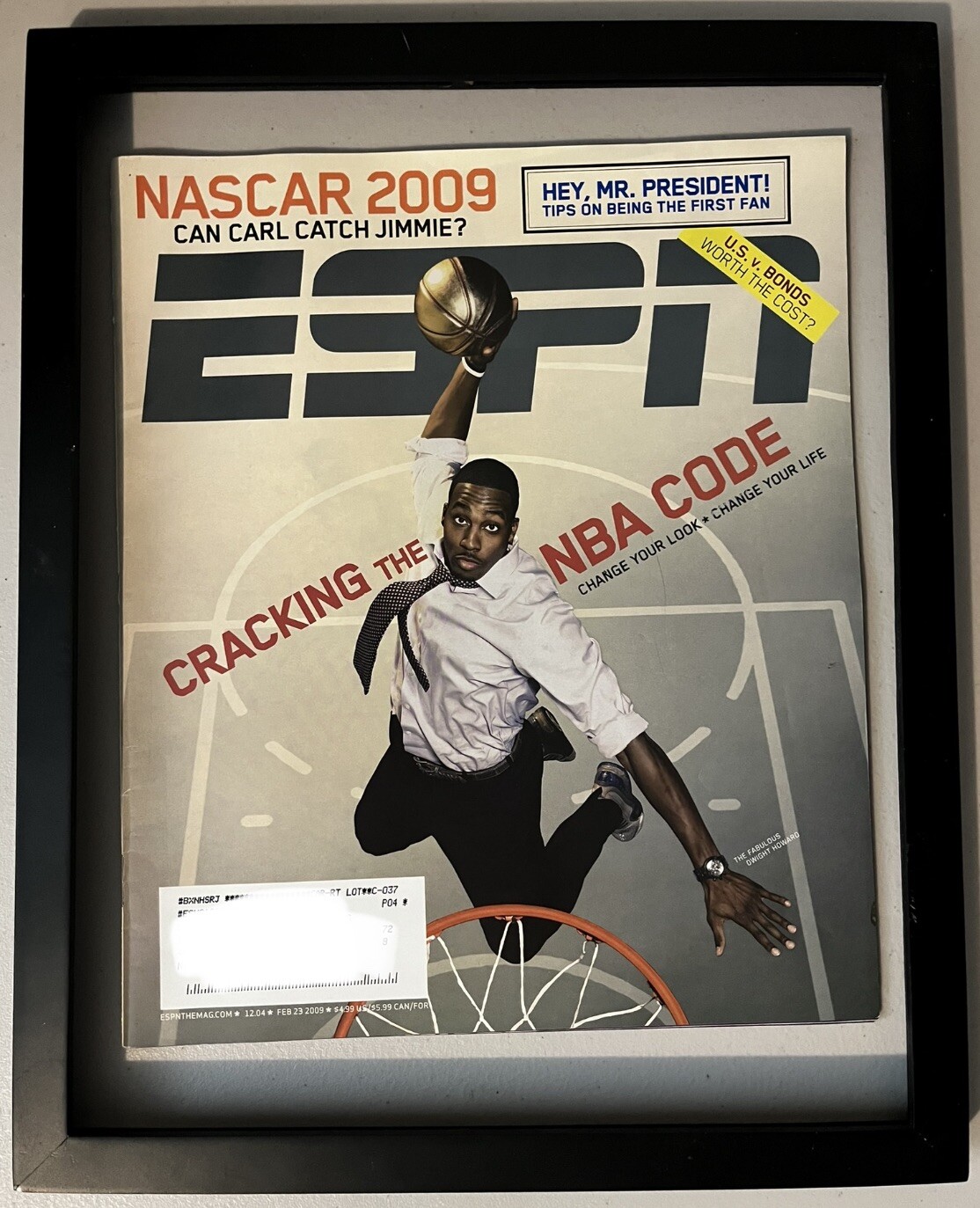 Vintage Dwight Howard ESPN The Magazine NBA Orlando Magic Frame Sold Separately