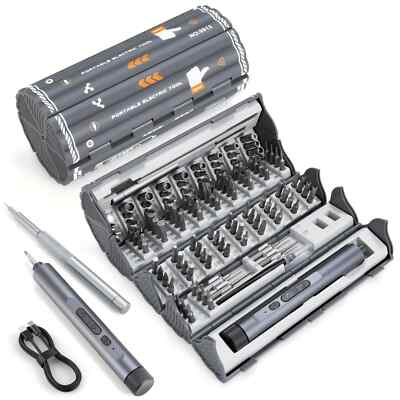 138 In 1 Mini Electric Screwdriver Set Precision Magnetic Phillips Bits Portable