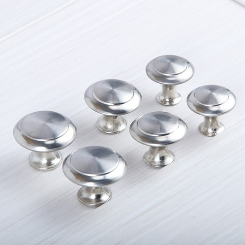 20 Pcs Stainless Steel Handle Cabinet Knob Round Door Knobs Office