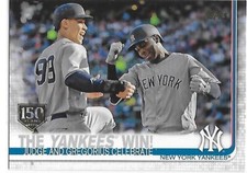 2019 Topps Series 1 Baseball 150th Anniversary The Yankees Win Yankees