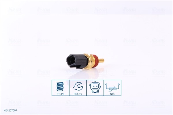 207007 Nissens Sensor, KüHlmitteltemperatur FüR CitroËN,Daihatsu,Hyundai,Mitsubi-image