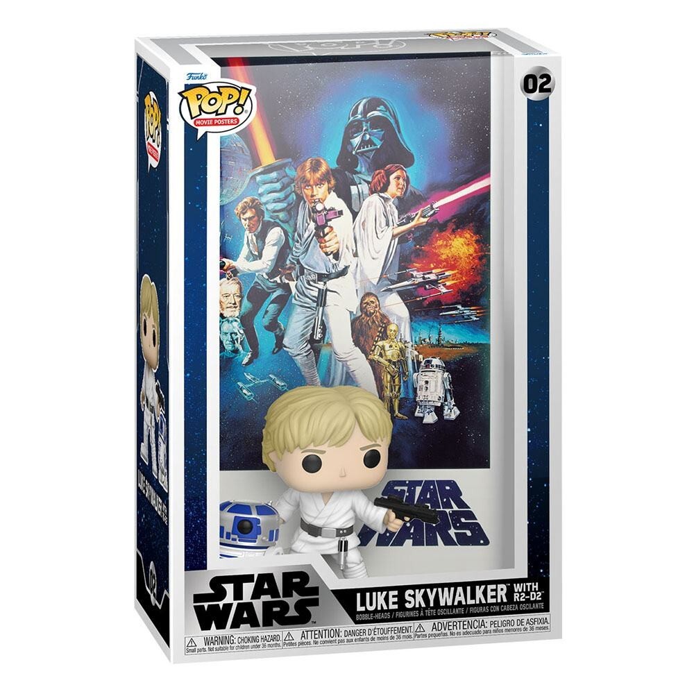 Funko Pop! Star Wars A Nuevo Hope Película Poster Luke Skywalker R2-D2 Emb.orig