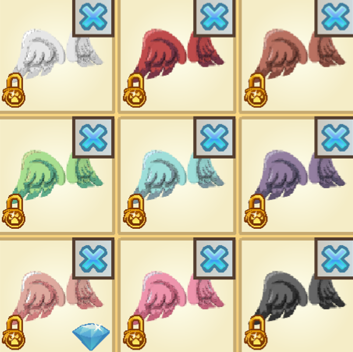 Animal Jam Classic AJ AJC Non-Glossy Cupid Wings 9-Item Bundle - Foto 3