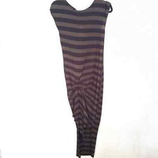 Anthro Language black gold Asymmetrical dress