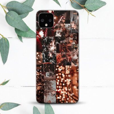 Winter Christmas Collage Xmas Case For Google Pixel 3a 4a XL 