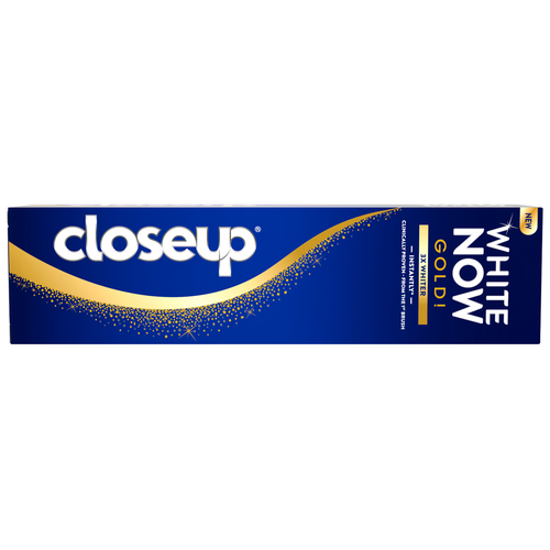 Closeup TOOTH PASTE WHITE NOW GOLD 3X WHITER 75 ML Toothpaste (Pack of - 1). - Picture 2 of 9