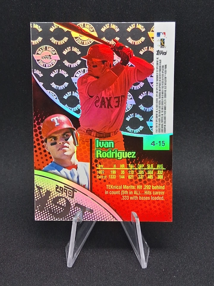 2000 Topps Tek #4-15 Ivan Rodriguez - Image 2 of 2