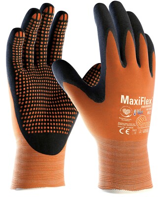 12 X MaxiFlex Ausdauer 42-848 Nitril Schaum Micro Punkte Palm Handschuhe Arbeit
