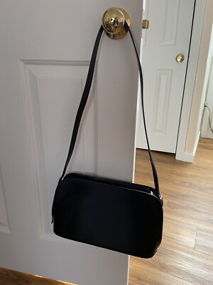 DAKS,Black Leather Shoulder Bag Hand Bag London,Unique Style DAKS,Black Leather Shoulder Bag Hand Bag London,Unique Style