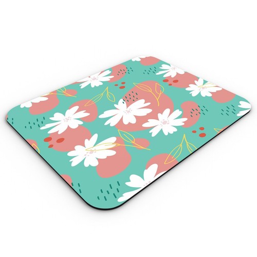 Tapis De Souris à Fleurs Roses Avec Base En Caoutchouc