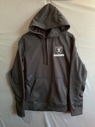 Oakland Raiders Hoodie Mens Medium Black NFL Football Sports Classic Outdoor Y2K