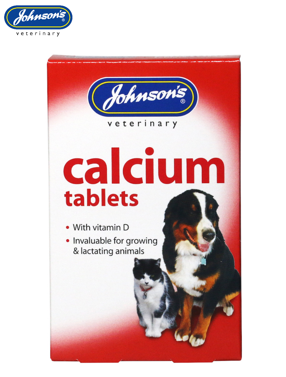 Johnson's Veterinary Johnson's Vet Calcium & Vitamin D Tablets For Cats & Dogs (40) - Image 3