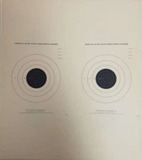 (25 PACK) B-2/2 Official 50 Ft. Slow Fire Pistol Targets, 21" x 24"