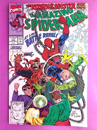 THE AMAZING SPIDER-MAN   #338  VF/NM   1990  B&B COMBINE SHIP BX2487