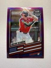 Jacob Seamon #179 Purple Prizm USA Baseball Stars & Stripes /199