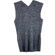 Joe Fresh Gray Heather Hooded Sleeveless Lightweight Knit Casual Mini Dress Sz L