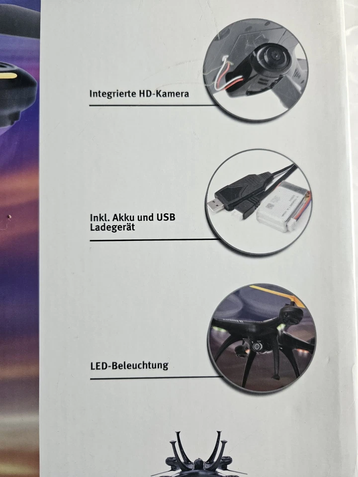 Reely Quadrocopter Multicopter Drohne BLACKSTER R7 HD Rft 6 Achsen 2,4Ghz 440MM - Bild 3 von 4