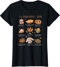 Autumn Christian Bible Verse I Am Thankful For Ladies' Crewneck T-Shirt