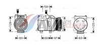 Kompressor Klimaanlage ** Clever FIT ** AVA Clever Choice HYAK198 FüR TB Hyundai