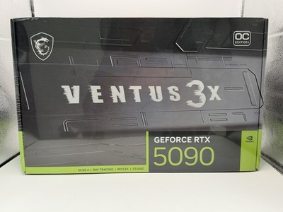 MSI NVIDIA GeForce RTX 5090 32GB GDDR7 VENTUS 3X OC Graphics Card | G5090-32V3C