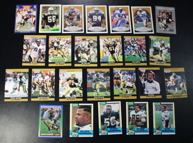 95ct Random New Orleans Saints Football Cards Rookie Cards, Base, Bulk Card Lot