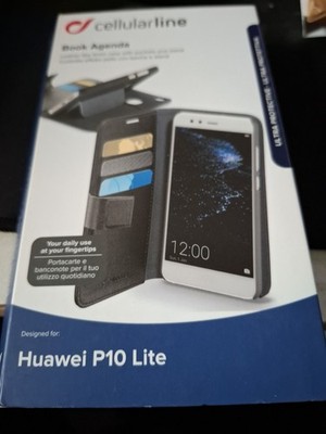 Cellularline Book Agenda Huawei P10 Lite Tasche Schutz Hülle Etui Case Cover 