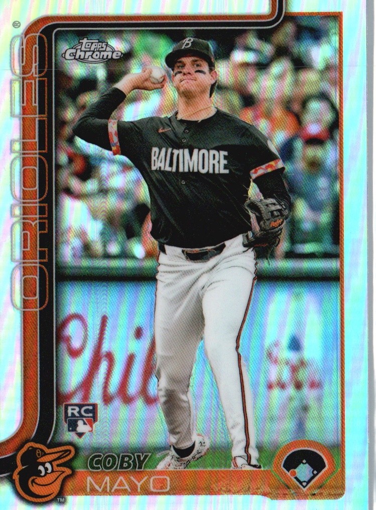 2025 Topps Chrome #120 Coby Mayo Refractors