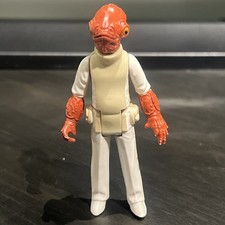 Vintage 1982 Kenner Star Wars ROTJ Admiral Ackbar Action Figure Made Hong Kong