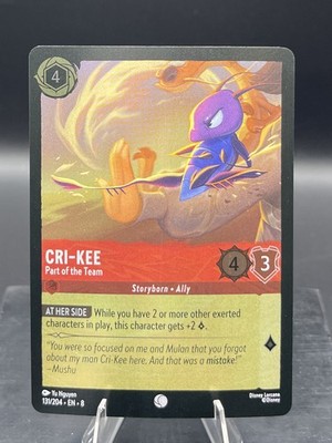 Disney Lorcana-Reign of Jafar-Cri-Kee - Part of the Team-#131-Cold Foil Holo-NM