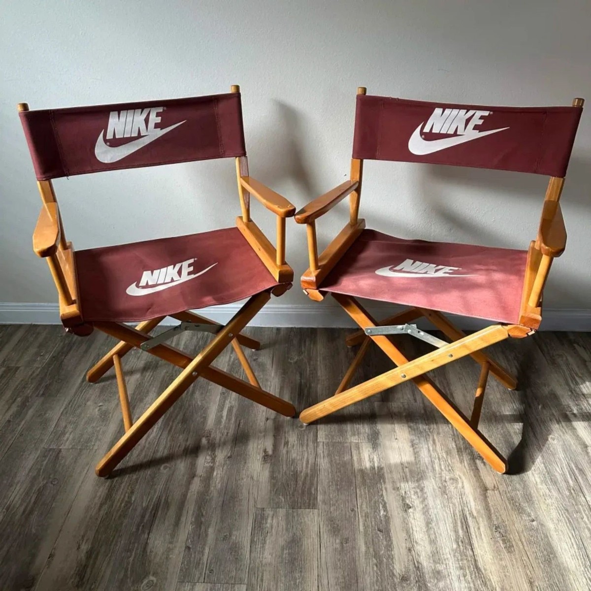 Vintage 80s Nike Promotional Directors Chair Set | eBay