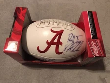 Nick Saban Autographed Alabama Crimson Tide Football For true fans of UA
