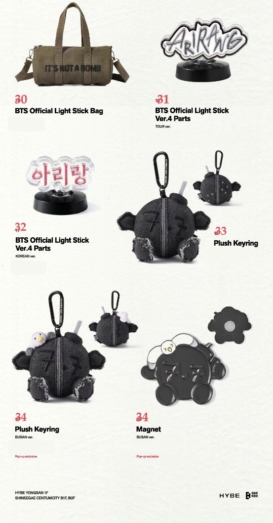 IN HAND ] 방탄소년단 BTS [ ARIRANG ] OFFLINE POP-UP STORE OFFICIAL