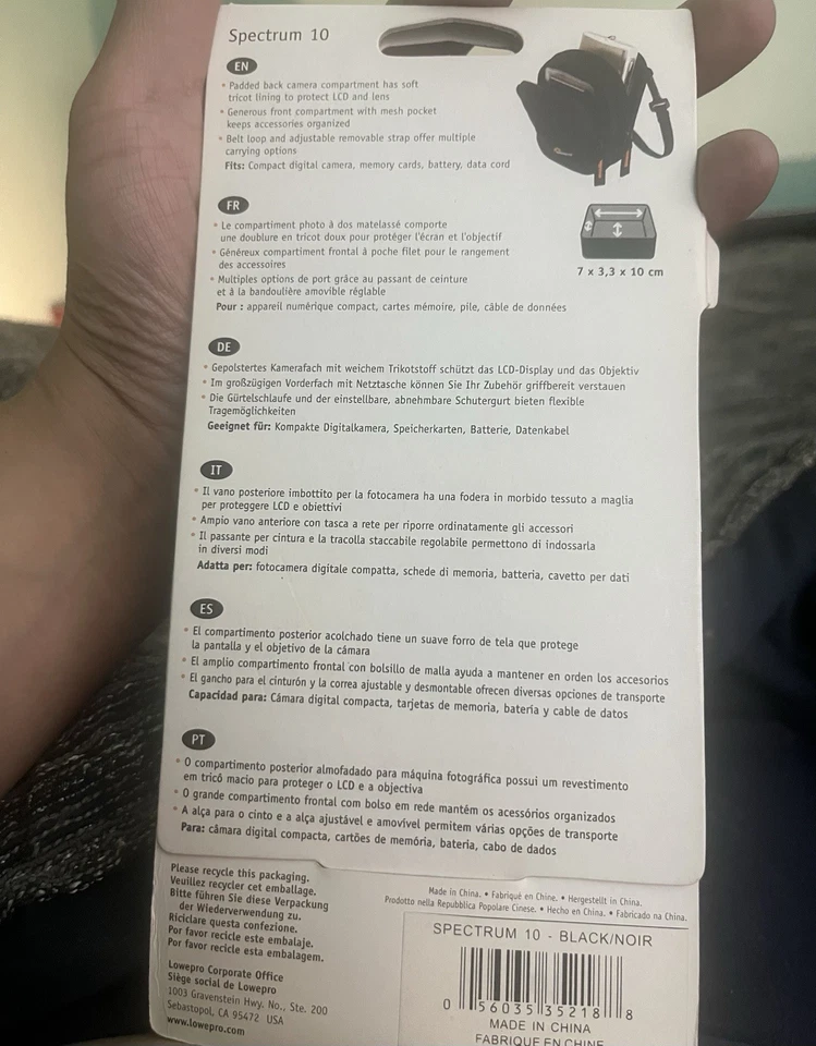 Lowepro Spectrum 10 Black Compact Digital Camera Case Bags  (10 Bag Bundle) - Image 4 of 4