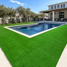 Yescom Artificial Grass Turf Backyard Decor 50'x3'x3PCS(450 Sq.Ft) 0.8" Pile