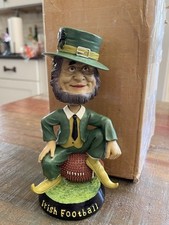 UNIVERSITY of NOTRE DAME Fightin' Irish Football MASCOT Leprechaun Bobblehead
