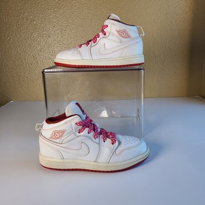 Nike Air Jordan 1 Mid BP 'Gym Red'  640734-103 Kids Size 12C
