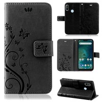 Handy Tasche HandyhüLle Flip Cover Wallet Case FüR Xiaomi Redmi 9A Schwarz