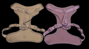 Dog Harness Sz M (2 Pack) Padded/Adjustable/ Lift Handle/ Gray/Purple CLEAN COND