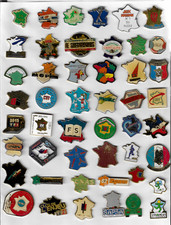 lot collection de 48  Pin's  carte de France : gite-TF1-tir-IVF-briardier-CNAS