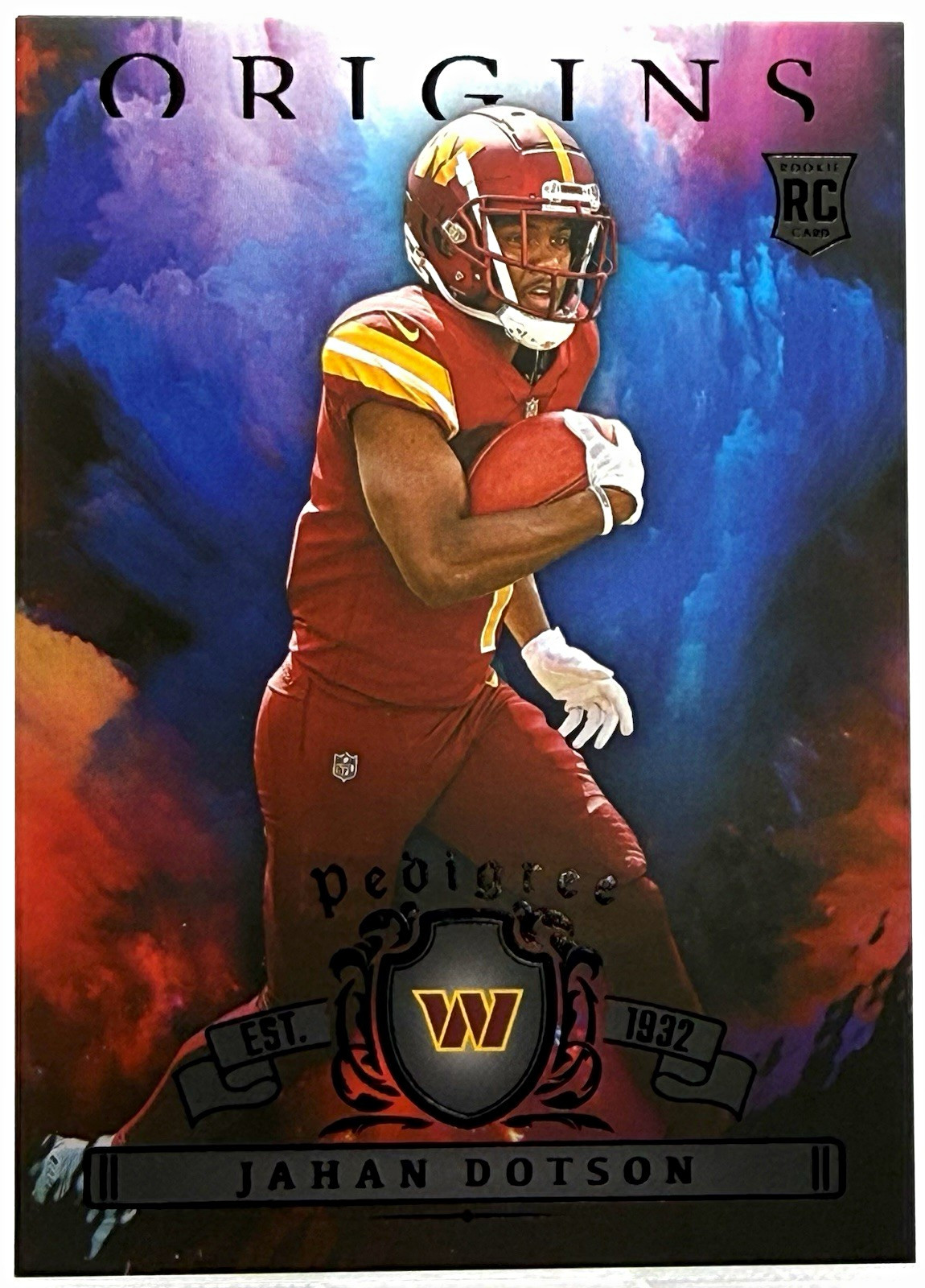 2022 Origins CASE HIT PEDIGREE Rookie Jahan Dotson Washington Commanders