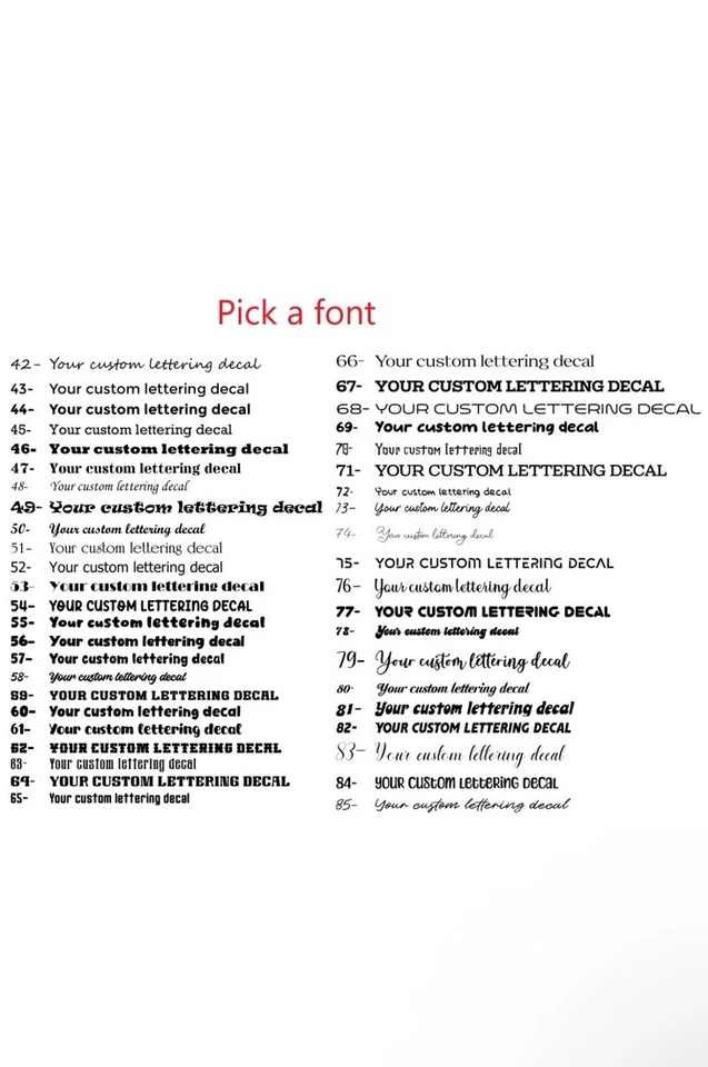 Calcomanía de vinilo personalizada con nombre de pequeña empresa adhesiva letras de ventana de coche Foto 4 de 4