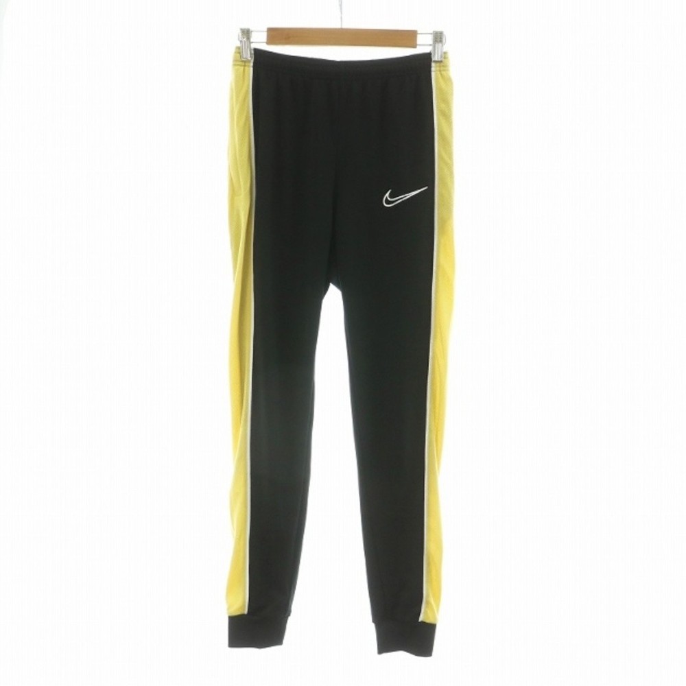 Nike Dri-FIT Academy Tapered Track Pants Black Yellow CZ0972-011 NQ Used