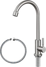 Cold Water Only Faucet SUS304 Stainless Steel for Brushed Nickel