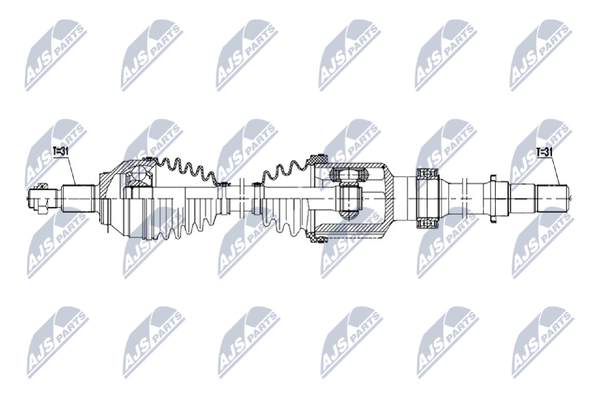 Antriebswelle NTY NPW-MZ-104 FüR Mazda GJ GL CX KE GH 4WD GJ2AP AWD KE102 KE2AW-image