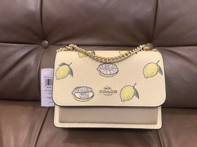 NWT Coach Mini Klare Crossbody Bag With Lemon Print CAN24 Garden Glade Multi