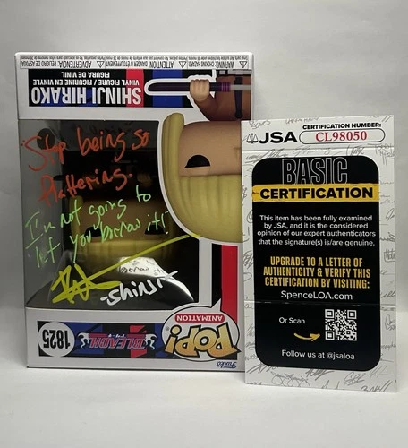 Funko POP! Animation: Bleach Shinji Hirako #1825 Signed By Roger Craig Smith EVA
