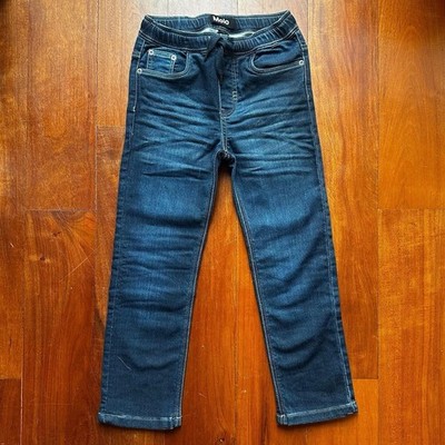MOLO ** Discontinued Style** Boys Elastic Waist Straight Leg Jeans Size 7 EUC